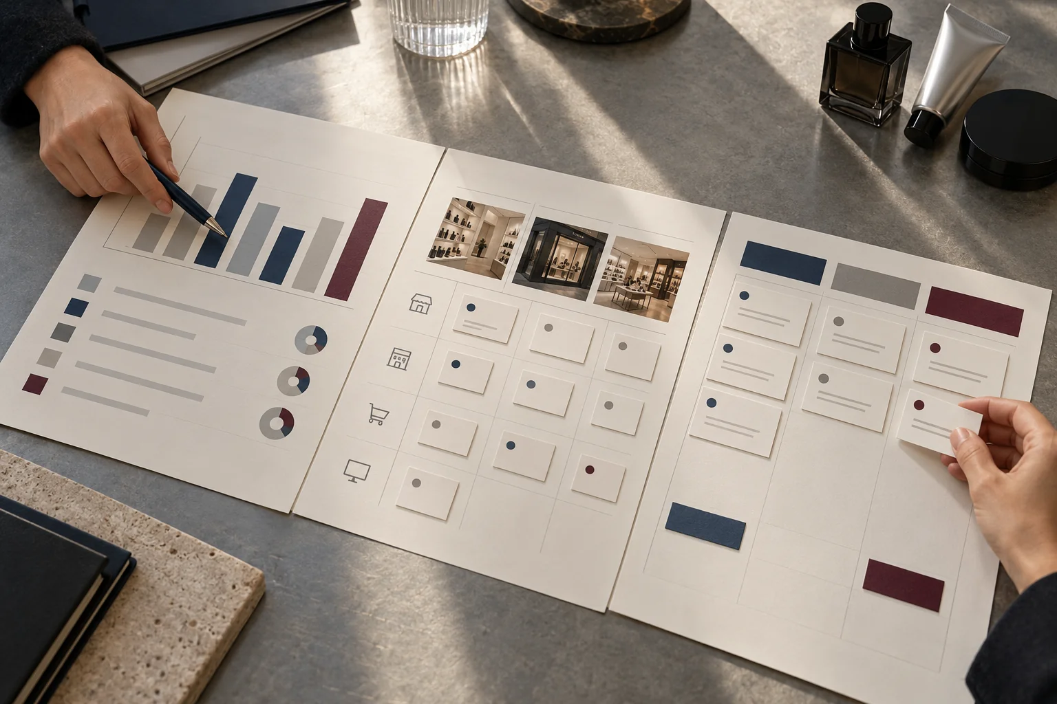 Concept di una business review: analisi dei canali, distribuzione e priorità del piano di crescita.